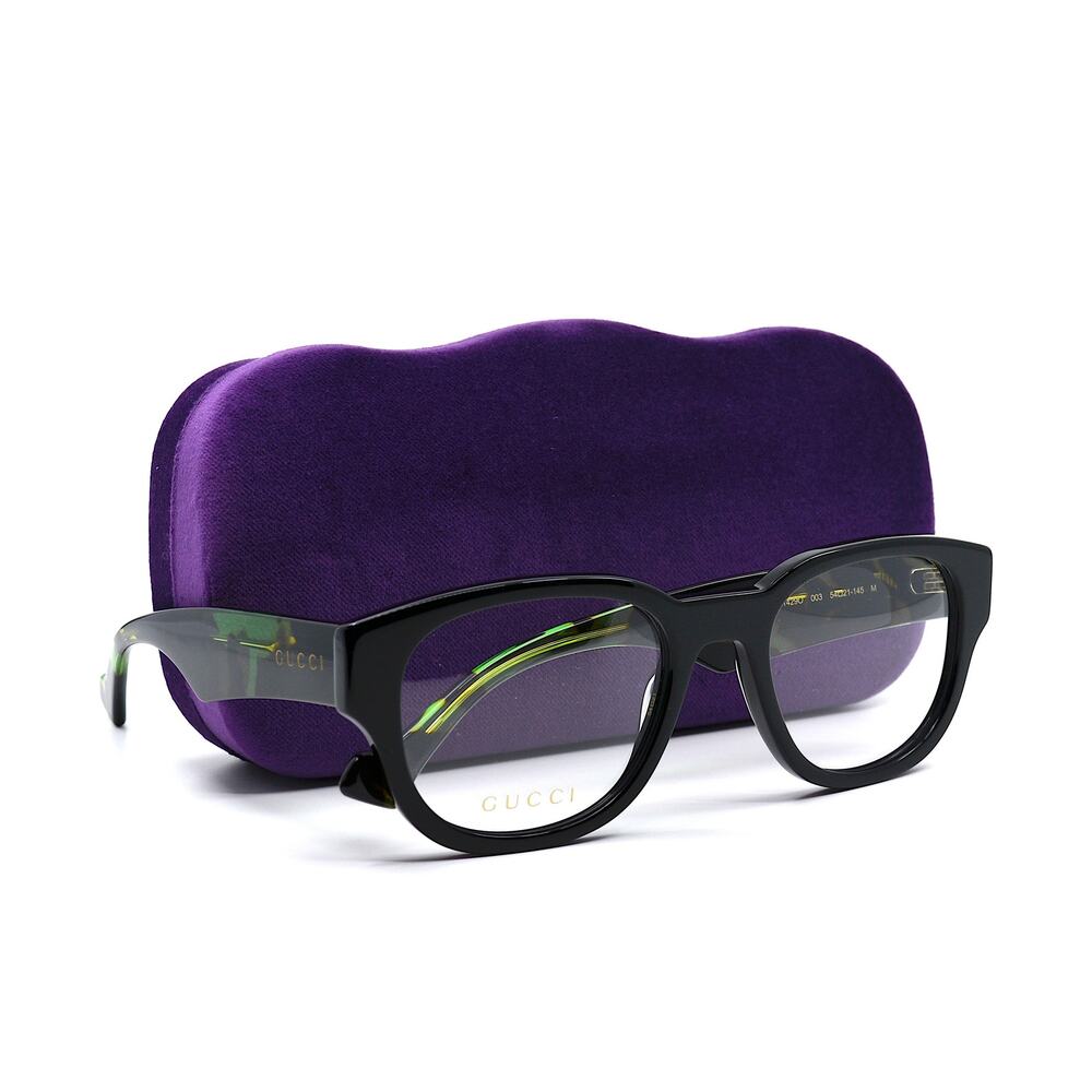 Gucci GG1429O 003 Black Havana Eyeglasses Frames 54-21-145 Authentic Italy - Picture 13 of 16